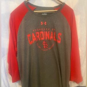 St. Louis Cardinals Under Armour 3/4 Sleeve Raglan baseball Tee Men’s 3XL